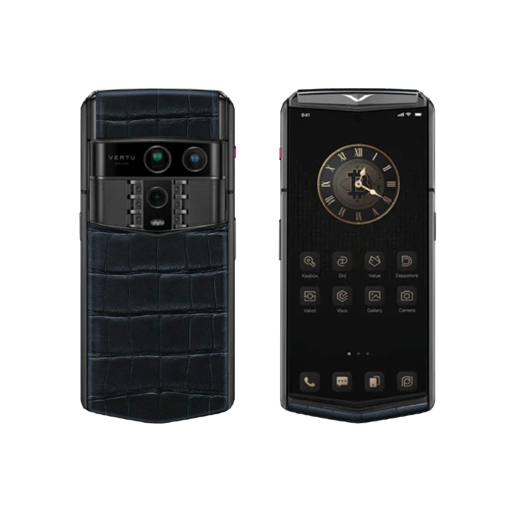 Vertu Agent Q Alligator Collector’s Edition – Black Navy Blue