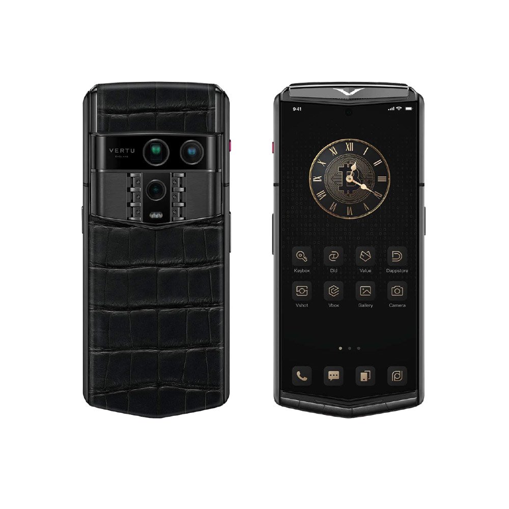 Vertu Agent Q Alligator Collector’s Edition – Black Iron Black