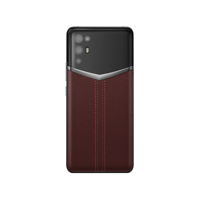 iVertu  Stitched Burgundy Red Calfskin