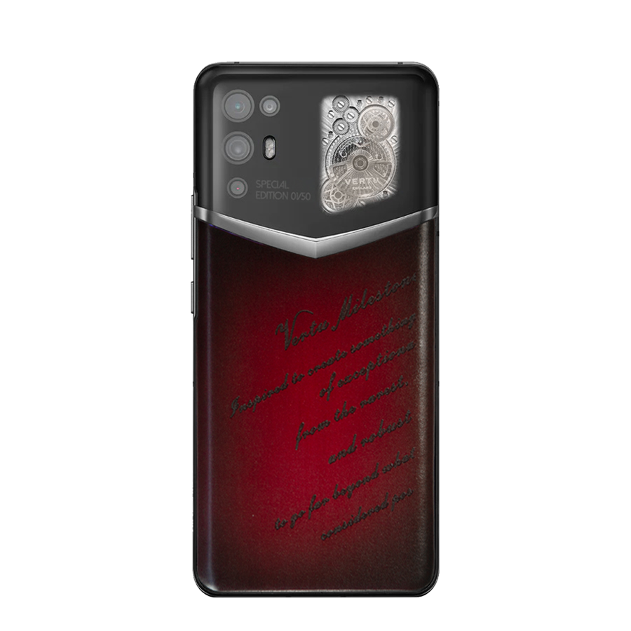 iVertu Tourbillion Flame Red Laser Letter Calf
