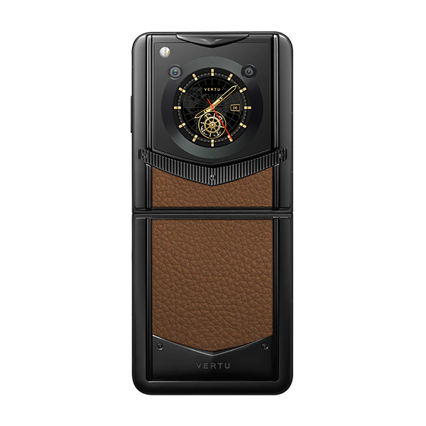 VERTU IRONFLIP – CARAMEL BROWN CALFSKIN