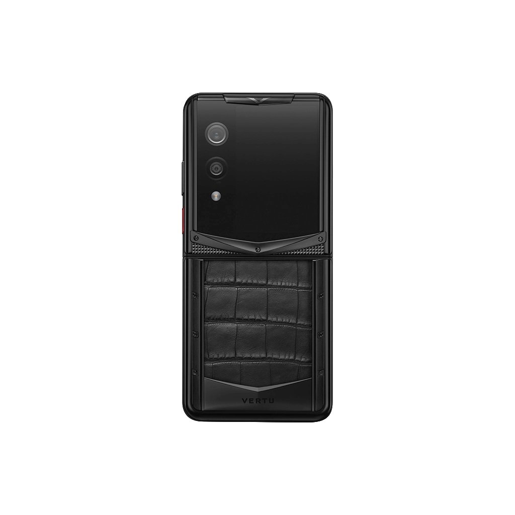 Vertu Quantum Flip Black Alligator