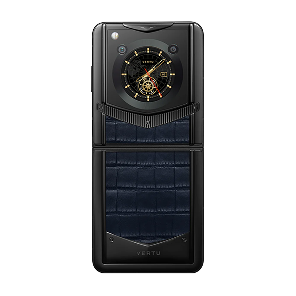 VERTU IRONFLIP NAVY BLUE ALLIGATOR SKIN