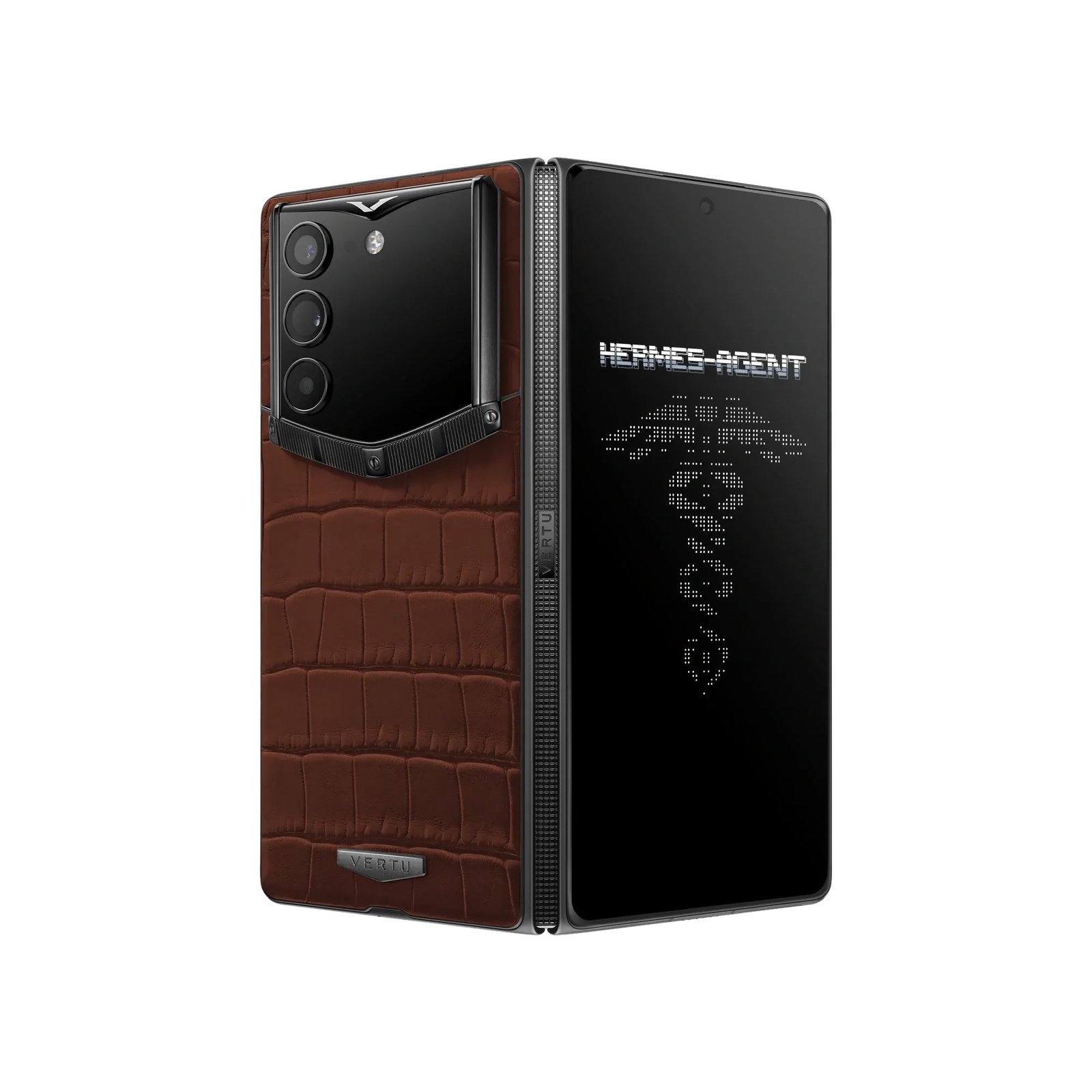 Vertu AlphaFold Alligator | Amber Brown