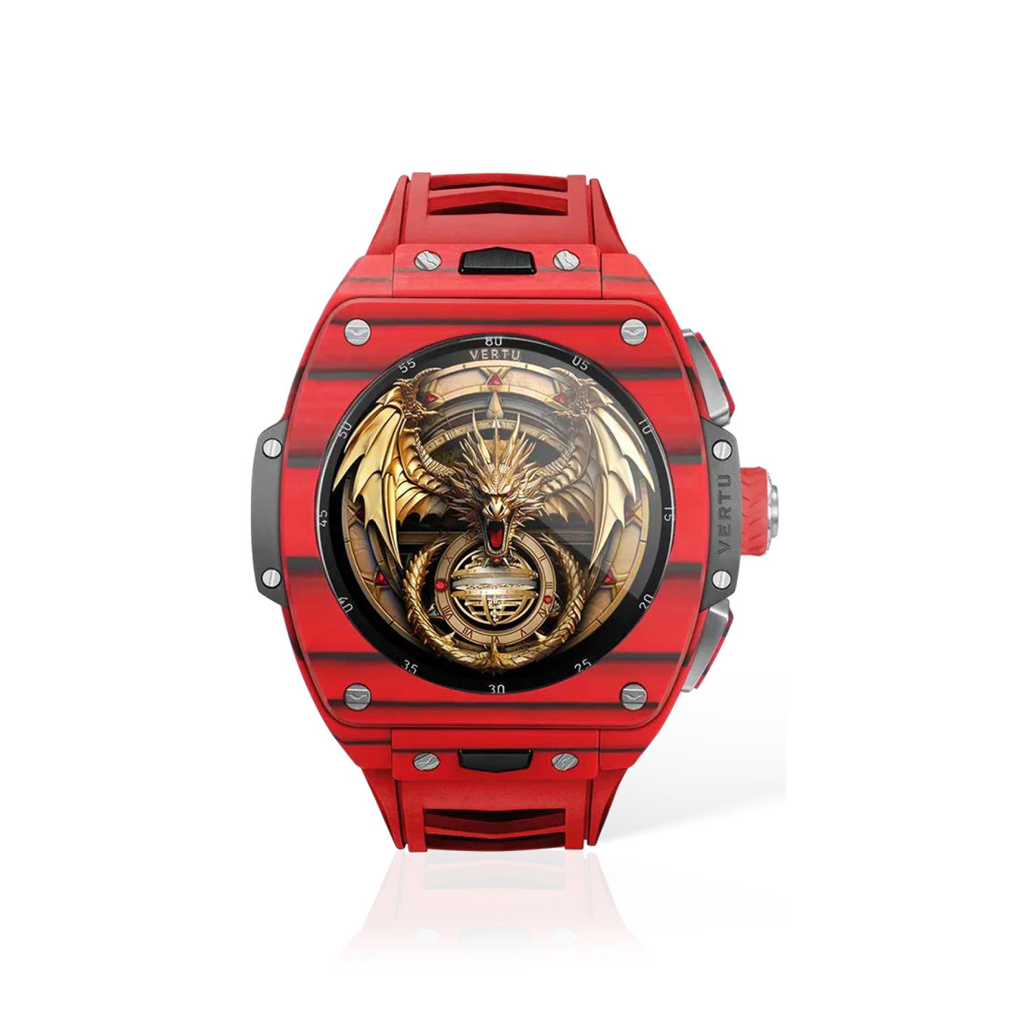 Vertu Grand Watch Grizzly Red Devil Carbon Fiber Limited Edition
