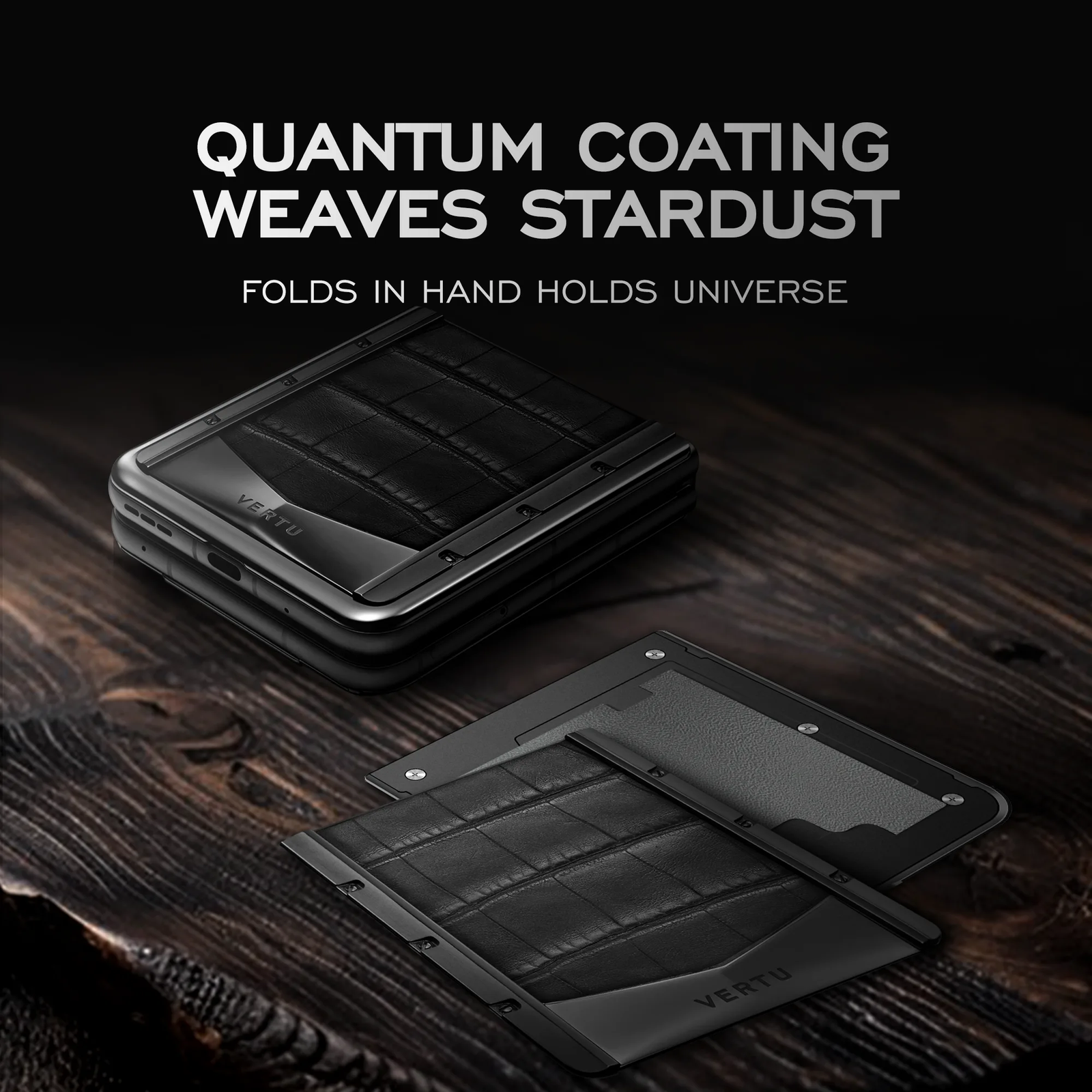 Vertu Quantum Flip Navy Blue Alligator - Image 8